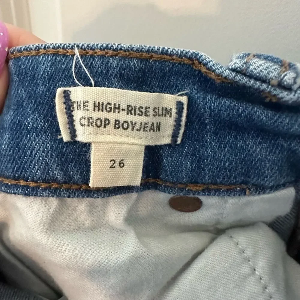 Madewell High Rise Slim Boyjean